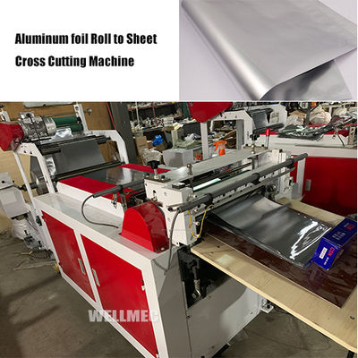 Máquina de corte transversal de rollo de papel de aluminio a hoja