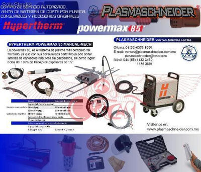 Maquina de cortede metal por plasma Hypertherm Powermax 85
