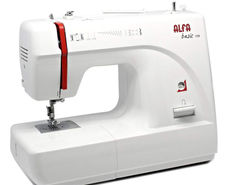 Máquina de coser Alfa 720 9 diseños puntada 6 filas 4 pasos Ojal automático