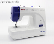 Máquina de coser Alfa Next 840 con 34 diseños de puntada ojal en 4 pasos puntada