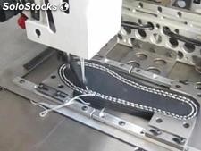 Maquina de coser automatic para fabricar suela de zapato