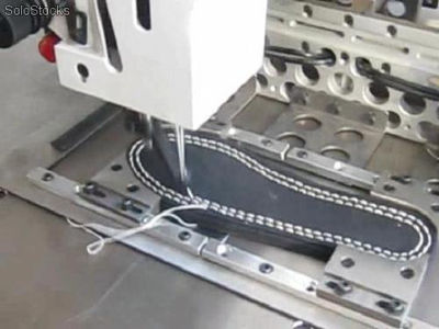 Maquina de coser automatic para fabricar suela de zapato