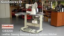 Maquina de coser para guarnicionería, marroquinería, talabartería