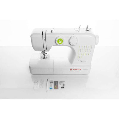 Máquina de coser Singer SM24 24 puntadas devanador automático Ojalador luz LED - Foto 4