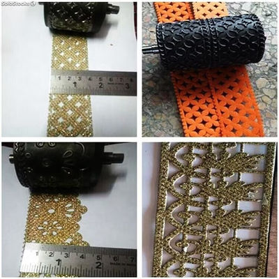Máquina de coser ultrasónica de encaje con rodillo de patrón personalizable - Foto 5