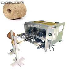 Máquina de fabricación de cuerda de papel trenzada de doble estación para bolsa