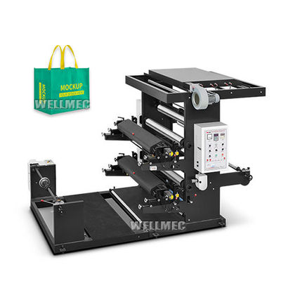 Máquina de impresión flexográfica de dos colores para no tejido y papel y film