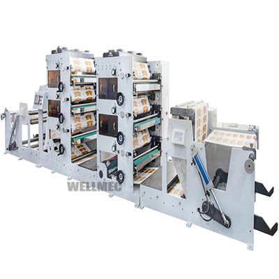 Máquina de impresión flexográfica de rollo de papel térmico de 6 colores