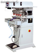 Máquina de tampografía de cuatro colores con lanzadera