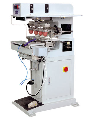 Máquina de tampografía de cuatro colores con lanzadera