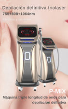 Máquina Diodo Laser 808nm para depilación aprobado FDA de EEUU CE trio laser