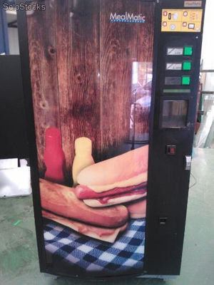 Maquina expendedora de sandwich pizza y bocadillos calientes