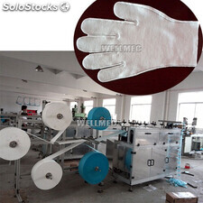 Máquina fabrica guantes de tela no tejidos desechables