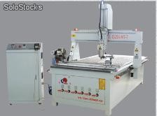 Máquina fresadora cnc con cuadro eje giratorio móvil para columna--cc-m1325ag