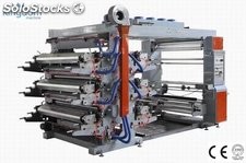 Máquina impresora flexográfica de 6 colores de bolsa plastico polietileno