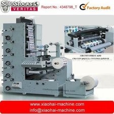 Máquina impresora flexográfica de etiquetas autoadhesivas automática
