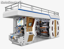 Máquina impresora flexográfica tambor central 6 colores ancho 600mm a 1200 mm