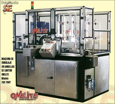 Máquina para embalaje en bandejas de cartón Onelite - modelo FOR-TRAY