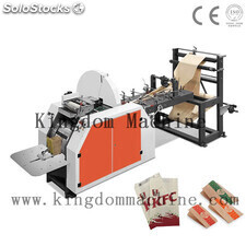Máquina para fabricar bolsas de papel para alimentos con dos colores impresora
