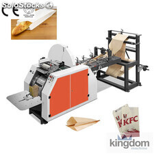 Máquina para fabricar bolsas de papel para alimentos con uno colores impresora