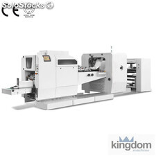 Máquina para fabricar bolsas de papel para alimentos con uno colores impresora