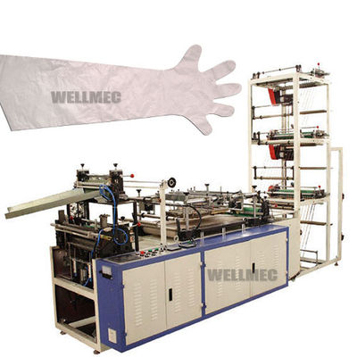 Máquina para fabricar guantes de brazo largo desechables de plástico - Foto 2
