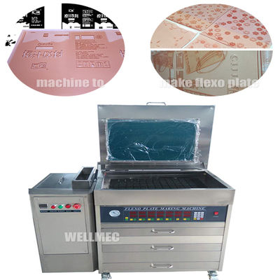 Máquina para fabricar placas flexográficas de clichés de lavado con agua