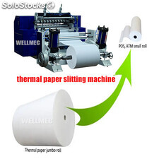 máquina para fabricar rollos de papel térmico