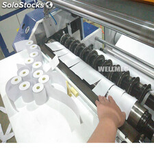 máquina para fabricar rollos de papel térmico