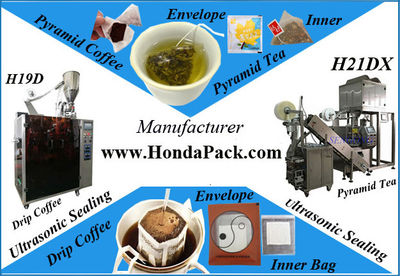 Maquina para hacer saquitos de té and Máquina envasadora de cafe molido
