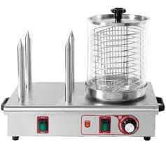 Maquina para hot dogs con 1 vaporizador y 4 pinchos para pan HHD 4 Ref 296*