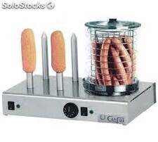 Maquina para hot dogs con 1 vaporizador y 4 pinchos para pan RG 4 TW Ref. 212*