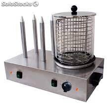 Maquina para hot dogs con vaporizador y 4 pinchos para pan CP Ref 240*