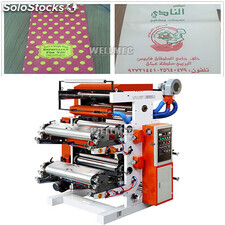 máquina para imprimir película plástica de 2 colores flexográfica