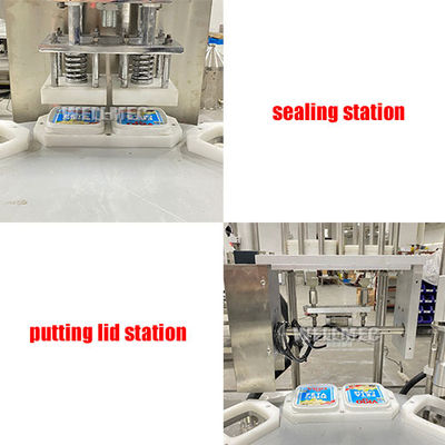 Máquina rotativa automática de llenado y sellado para helado / gelatina / yogur - Foto 3