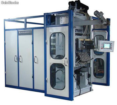 Máquina termoformadora para fabricar vasos descartables de plástico