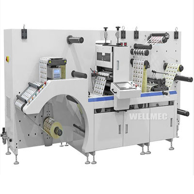 Máquina troqueladora rotativa/semirrotativa con impresión flexo semirrotativa