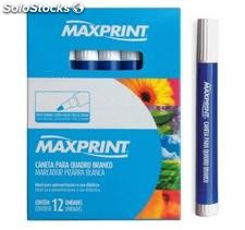 Marcador quadro branco maxprint azul ponta redonda 2MM