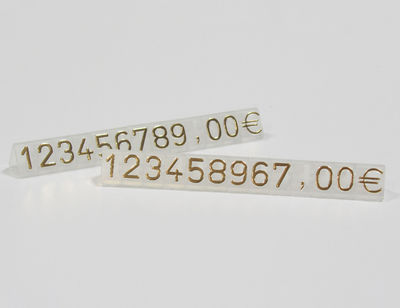 Marcadores de preços de 9,5 mm número ouro - Foto 3