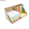 Marcadores post it en caja notas