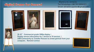 Marco aceite artístico para retrato digital pantalla iglesia usado LED funeral - Foto 2