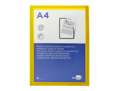 Marco porta anuncios liderpapel magnetico din a4 dorso adhesivo removible color - Foto 2