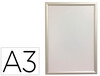 Marco porta anuncios q-connect din A3 marco de aluminio 32.7X45X1.2 cm