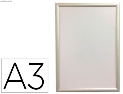 Marco porta anuncios q-connect din A3 marco de aluminio 32.7X45X1.2 cm