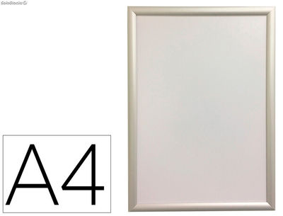Marco porta anuncios q-connect din A4 marco de aluminio 24X32.7X1.2 cm