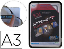 Marco porta anuncios tarifold magneto din a3 con 4 bandas magneticas en el dorso