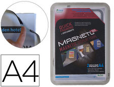 Marco porta anuncios tarifold magneto din a4 con 4 bandas magneticas en el dorso