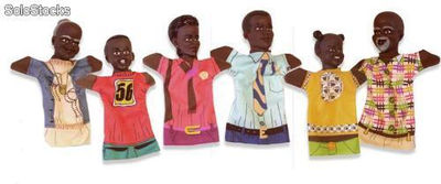 Marionetas Guiñoles de familias - Africana