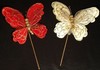 Mariposa glitter terciopelo 23*46 cm.