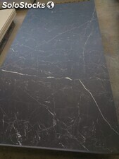 Mármol imitación en gres porcelánico 120 X 240 Negro Marquina.